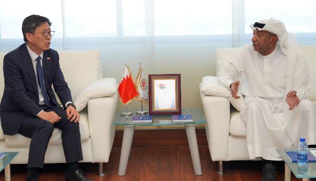 خلال استقباله سفير كوريا ... ناس: ارتفاع التبادل التجاري بين البحرين وكوريا إلى 459 مليون دولار في 2024