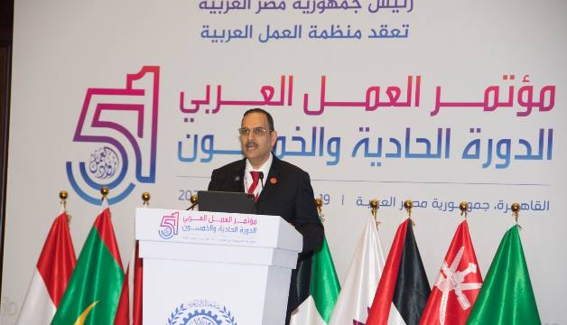 وليد كانو يلقي كلمة نيابة عن رئيس الغرفة أمام مؤتمر العمل العربي بالقاهرة …